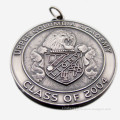 Lion Logo Antique Silver Metal Medal for Souvenir (XS-11)